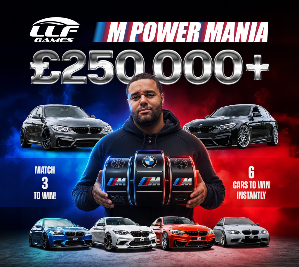 £250,000+ M Power Mania Instant Win – 6 Cars To Win Instantly!