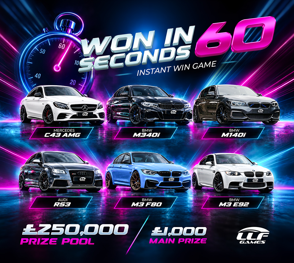 Won In 60 Seconds – £250,000+ in Prizes!